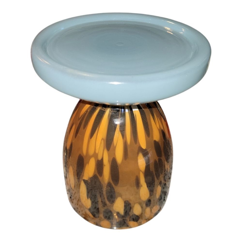 Anthropologie Bella Glass Art Candle Holder